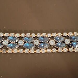 Elegant Blue and Silver Bracelet